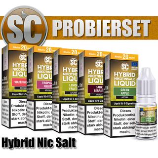 5x 10ml SC HYBRID Probierset Frucht 5mg/ml