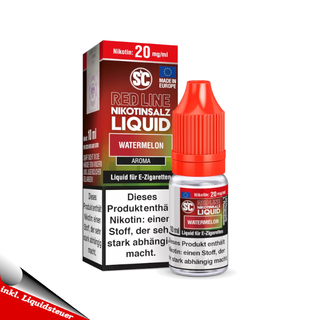 10x 10ml SC RED LINE OVERDOSED Nikotinsalz E-Liquid - Neue Sorten