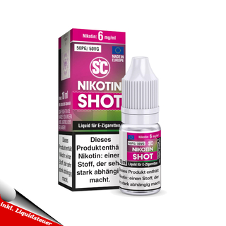 3 - 20mg SC Nikotin Shots 10x 10 ml 50/50 70/30 Nikotinshot - 100ml