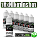 20 mg ULTRABIO 10x 10 ml Nikotinshot 50/50 oder 70/30 -...