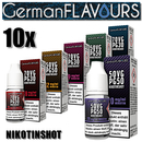 20 mg GermanFlavours 10x 10 ml Nikotinshot 50/50 oder...