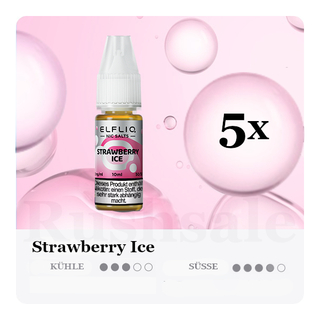 5x 10ml ELFLIQ Strawberry Ice 10mg/ml