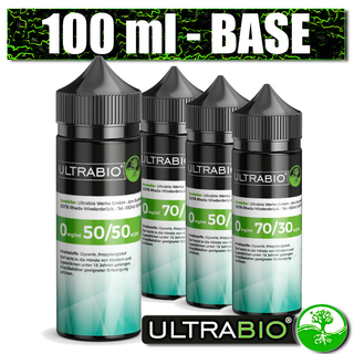 100 ml ULTRABIO Base 50/50 - 70/30 - VPG fr E-Zigarette