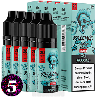 5x 10 ml REVOLTAGE Hybrid Nikotinsalz Liquid