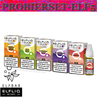 5x 10ml ELFLIQ Probierset ELF5 10mg/ml