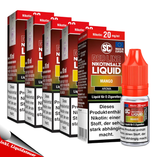 5x 10ml SC RED LINE Mango 20mg/ml