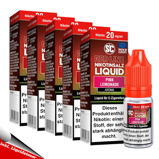 5x 10ml SC RED LINE Pink Lemonade 5mg/ml