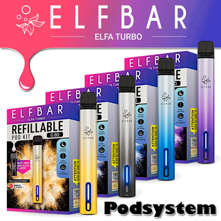 Elfbar Elfa TURBO Leer Pod System E-Zigaretten Set