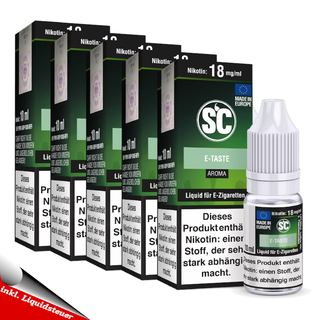 10x 10ml SC Liquid E-Taste kein Nikotin